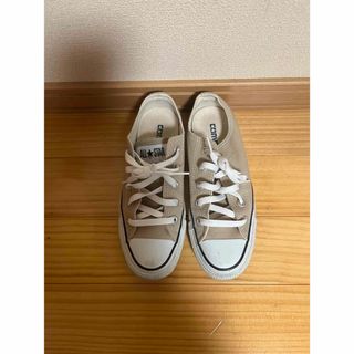 オールスター(ALL STAR（CONVERSE）)のコンバースオールスターローカットベージュ22.5センチ(スニーカー)