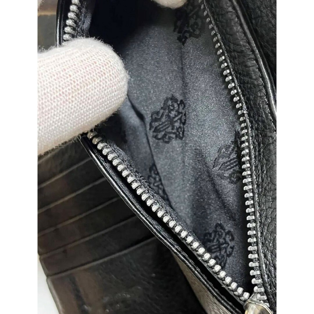 Chrome Hearts(クロムハーツ)のレア 美品アイテム ウェーブクロムハーツ ウォレット 財布 メンズのファッション小物(長財布)の商品写真