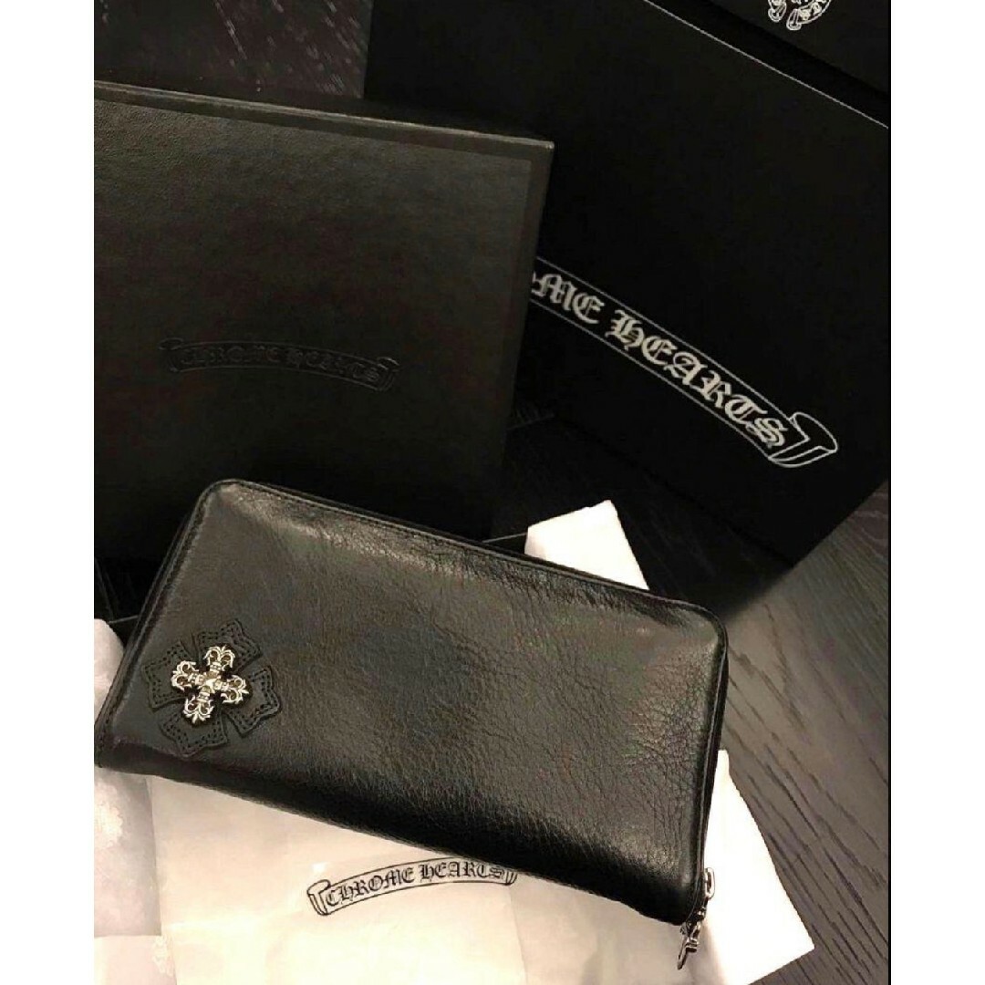 Chrome Hearts(クロムハーツ)のレア 美品アイテム フィリグリープラス クロムハーツ ウォレット 財布 メンズのファッション小物(長財布)の商品写真