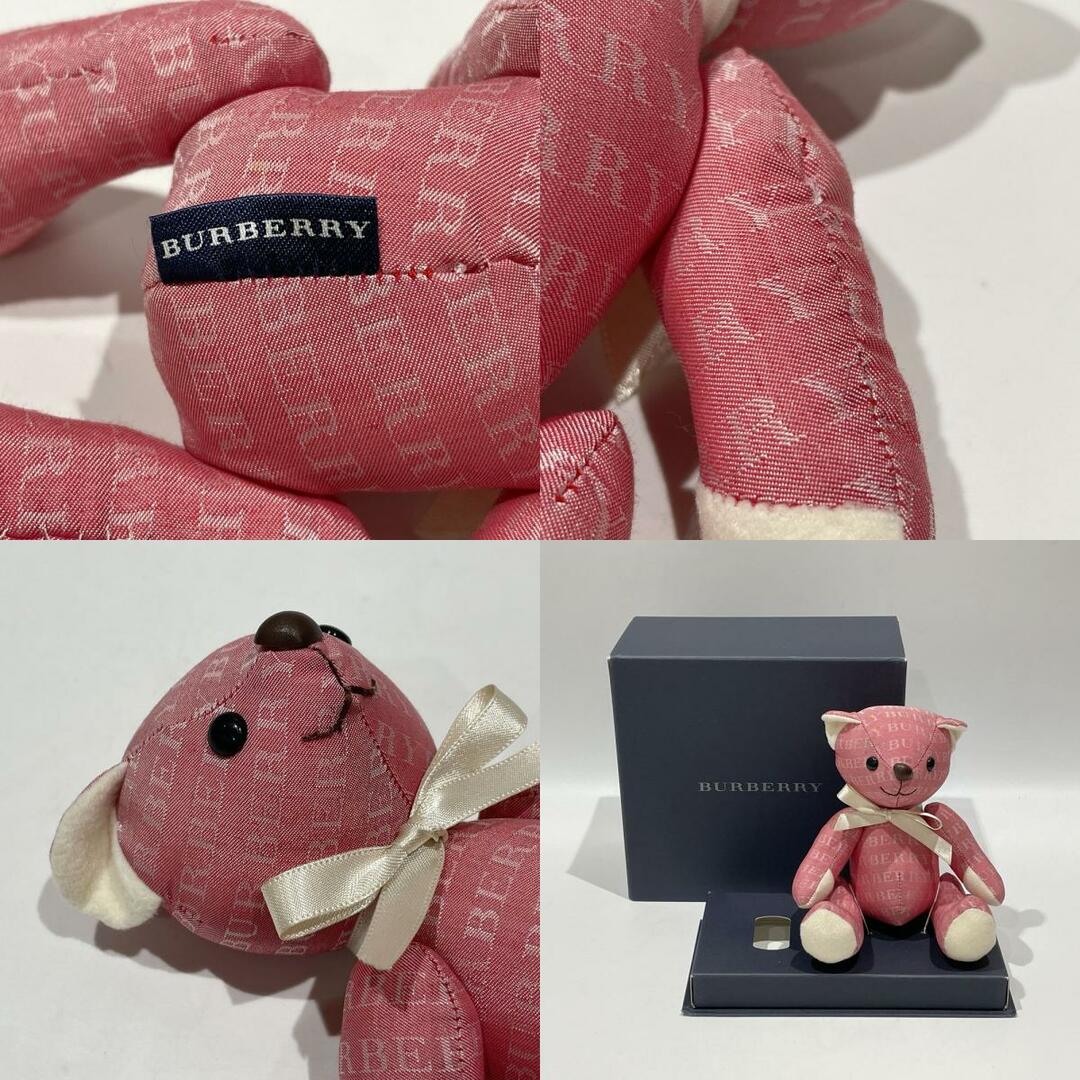 BURBERRY(バーバリー)のBURBERRY テディベア くま ロゴ リボン インテリア ぬいぐるみ キャンバス エンタメ/ホビーのおもちゃ/ぬいぐるみ(ぬいぐるみ)の商品写真