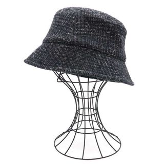 クーティー(COOTIE)のCOOTIE クーティ 22AW Glen Check Wool Bucket Hat グレンチェックウールバケットハット ブラック M CTE-22A511(ハット)