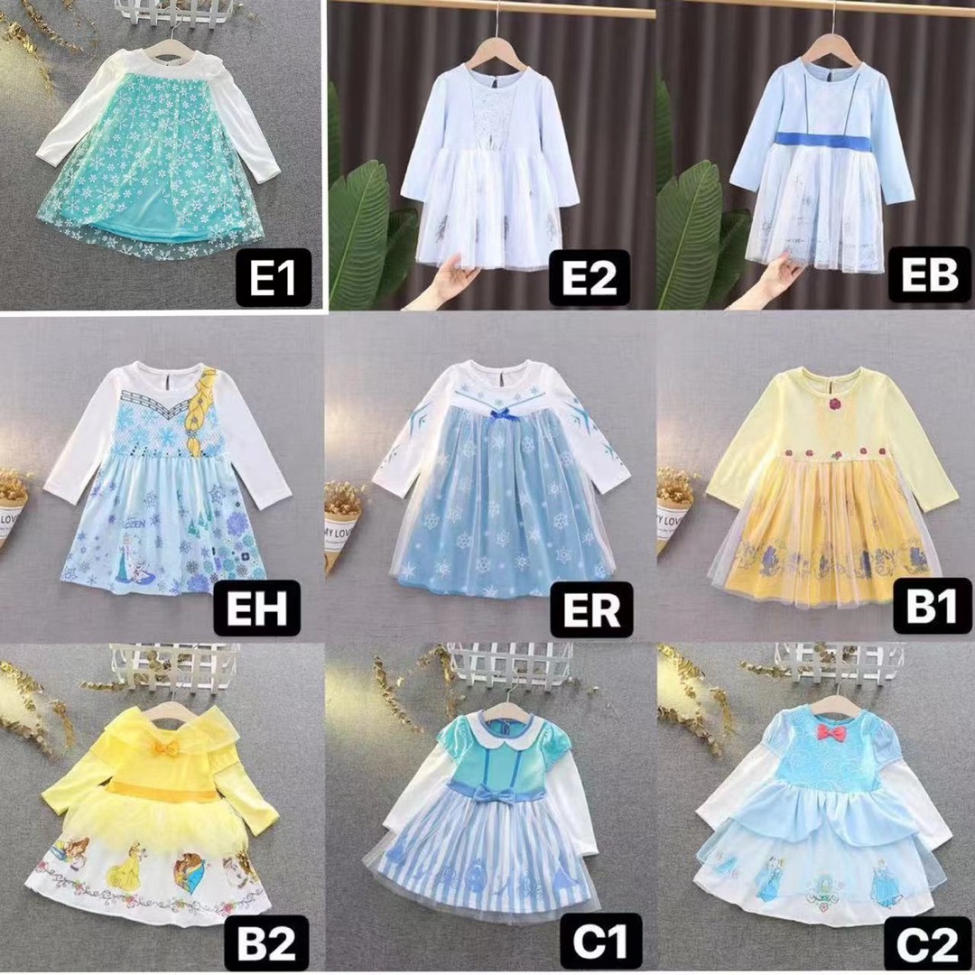 FW2赤リボンプリンセスワンピース女の子普段着100サイズ キッズ/ベビー/マタニティのキッズ服女の子用(90cm~)(ワンピース)の商品写真