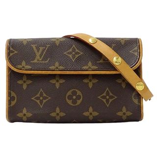 ルイヴィトン(LOUIS VUITTON)のルイ ヴィトン LOUIS VUITTON バッグ モノグラム レディース ブランド ボディバッグ ウエストバッグ ポーチ ポシェット フロランティーヌ M51855 ブラウン コンパクト ミニバッグ おしゃれ 【中古】(ボディバッグ/ウエストポーチ)