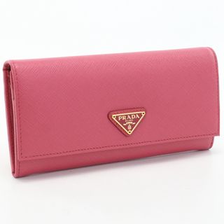 プラダ(PRADA)のプラダ サフィアーノトライアングル財布 1MH132 長財布ニ折小銭入付き(財布)