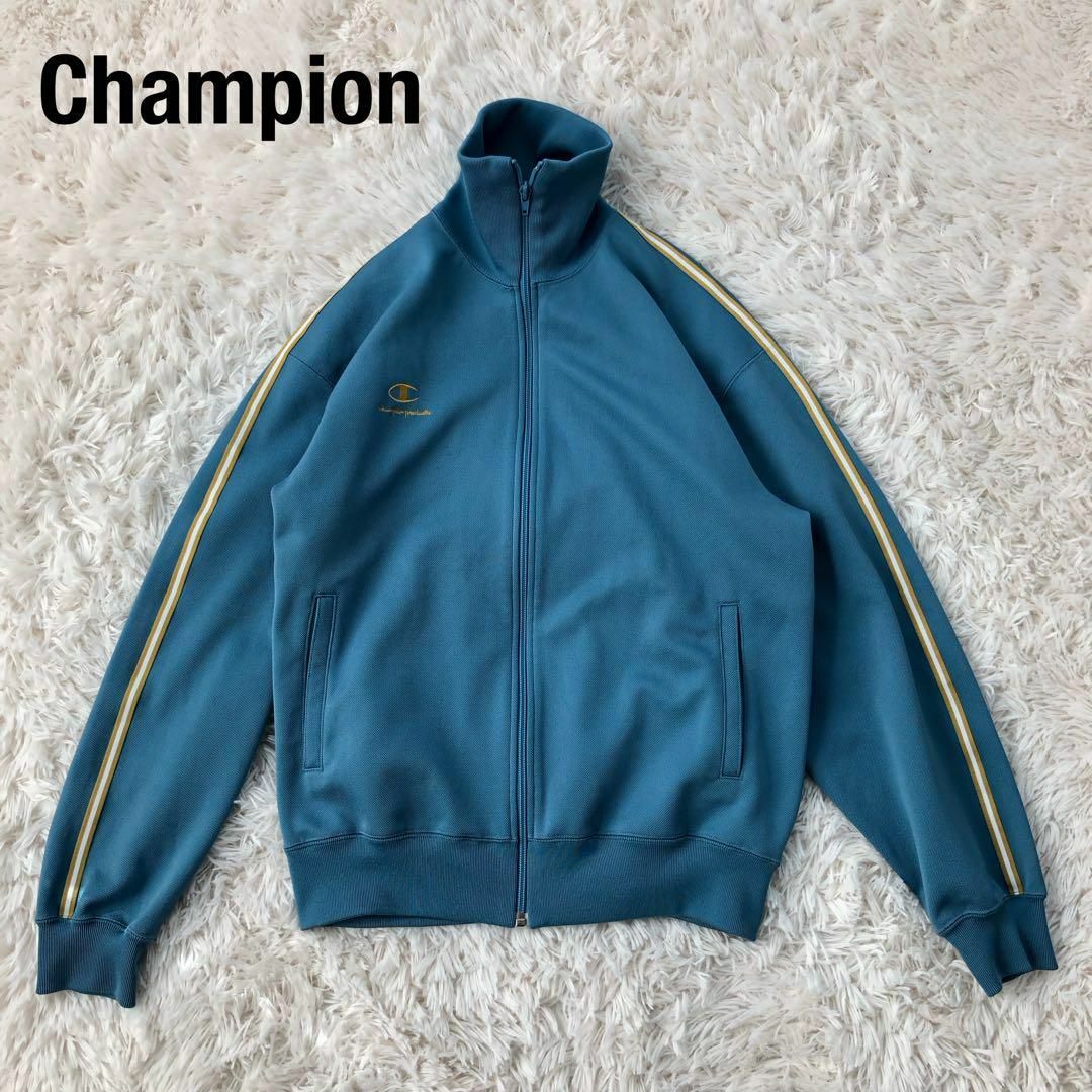 Championチャンピオントラックジャケット水色系古着ジャージL