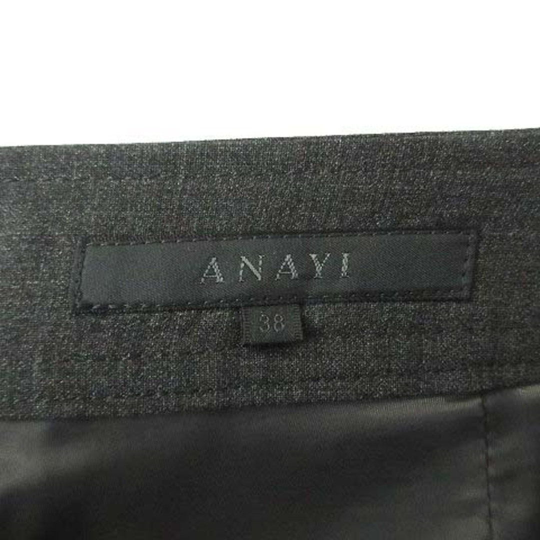 ANAYI(アナイ)のアナイ ANAYI ウール スラックス パンツ ブーツカット チャコールグレー レディースのパンツ(その他)の商品写真