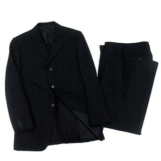 ダーバン(D’URBAN)のダーバン モンスーン スーツ 上下 セットアップ ウール ジャケット パンツ 黒(スーツジャケット)