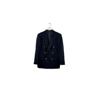 NEWYORKER navy jacket ニューヨーカー テーラードジャケット ネイビー 金ボタン ダブル サイズ13AR 無地 アウター メンズ ヴィンテージ 6(テーラードジャケット)