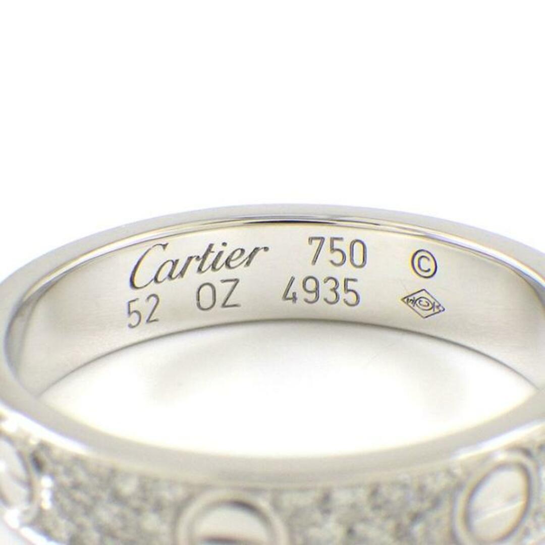 Cartier(カルティエ)のカルティエ Cartier リング ラブ ウェディング B4083452 フル パヴェ 88ポイント ダイヤモンド 計0.31ct K18WG 12号 / #52 【中古】 レディースのアクセサリー(リング(指輪))の商品写真