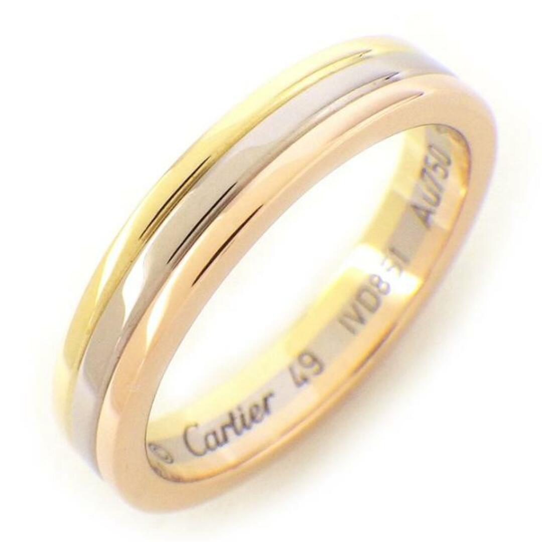 カルティエ Cartier リング トリニティ ウェディング バンド スリーカラー K18PG K18WG K18YG 9号 / #49 【中古】 レディースのアクセサリー(リング(指輪))の商品写真