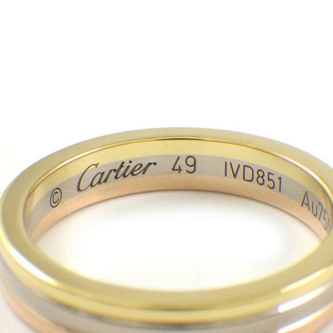 カルティエ Cartier リング トリニティ ウェディング バンド スリーカラー K18PG K18WG K18YG 9号 / #49 【中古】 レディースのアクセサリー(リング(指輪))の商品写真