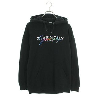 ジバンシィ(GIVENCHY)のジバンシィ  BMJ03D30AF レインボーシグネチャーロゴプルオーバーパーカー メンズ S(パーカー)