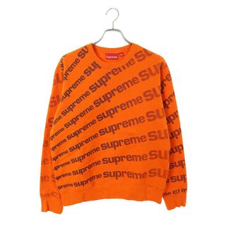 シュプリーム(Supreme)のシュプリーム  20SS  Radial Crewneck ロゴ総柄スウェット メンズ S(スウェット)