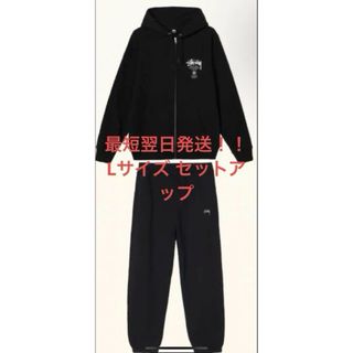 ステューシー(STUSSY)のstussy セットアップ Lサイズ(パーカー)