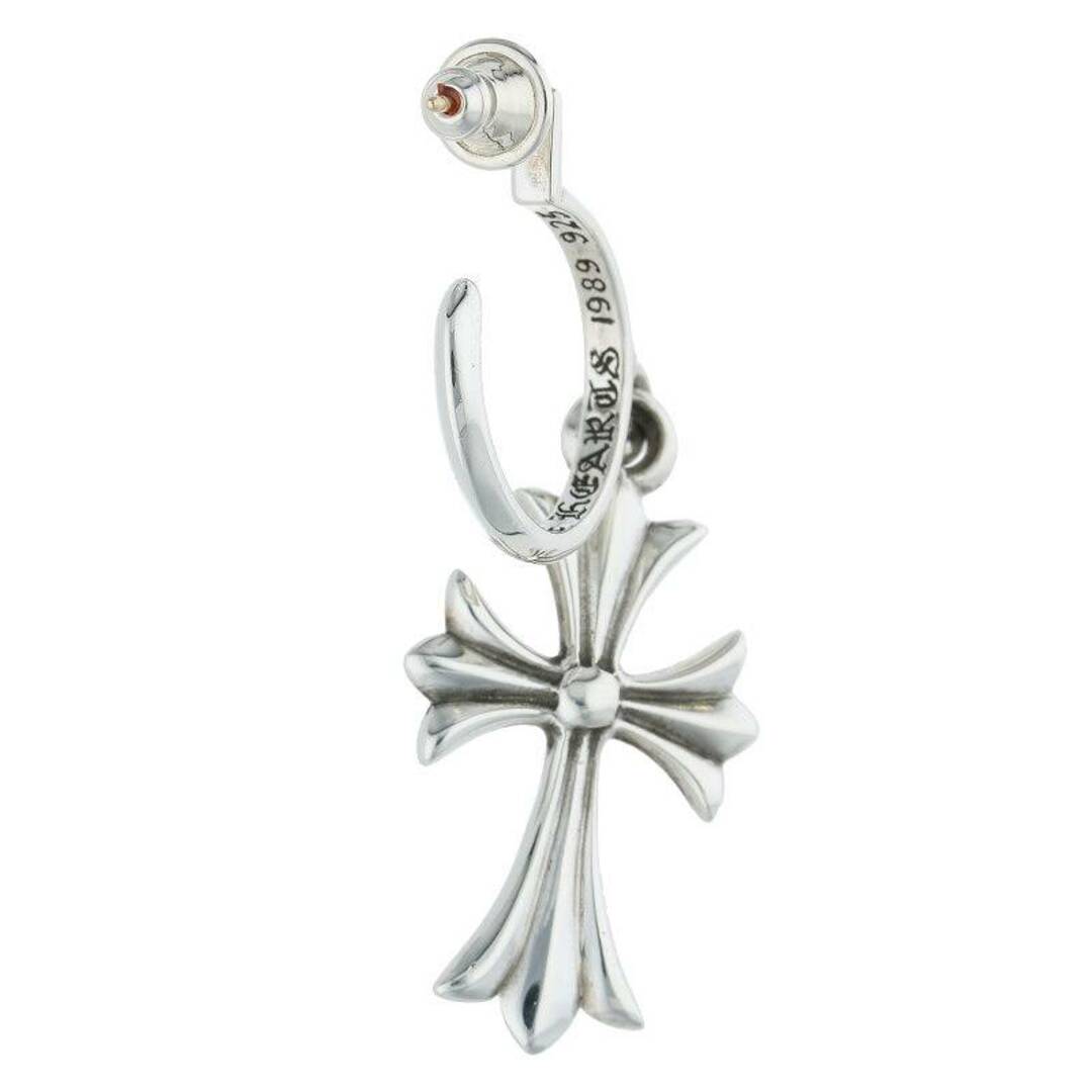 CHROME HEARTS クロムハーツ TINY CH CROSS/タイニーCHクロスフープ シルバーピアス シルバー