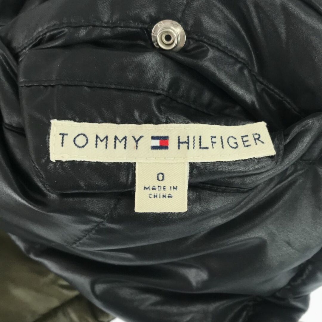 TOMMY HILFIGER(トミーヒルフィガー)のトミーヒルフィガー リバーシブル ダウンベスト 0 ブラック TOMMY HILFIGER レディース 古着 【240202】 レディースのジャケット/アウター(ダウンベスト)の商品写真