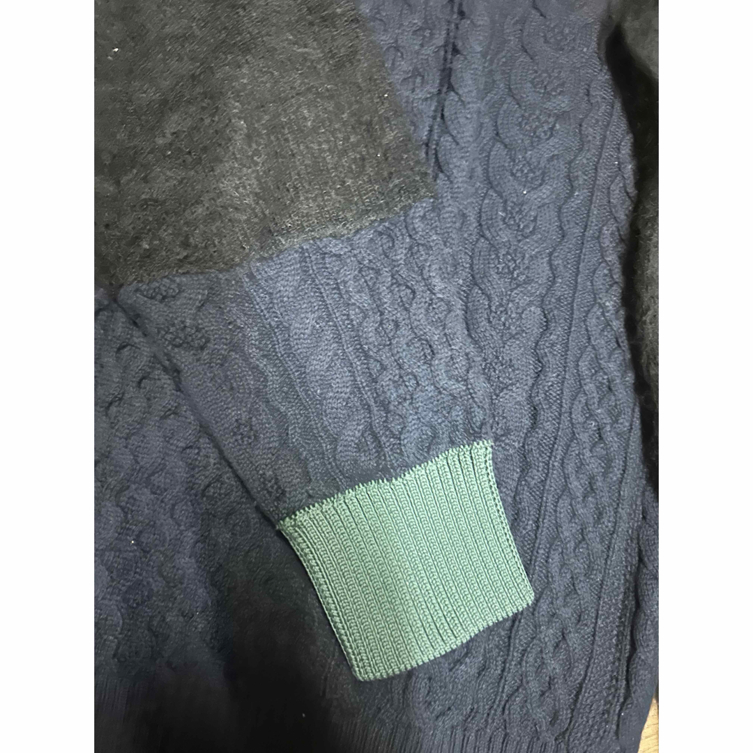 sacai CABLE PATTERN KNIT PULLOVER sacai CABLE PATTERN KNIT PULLOVER