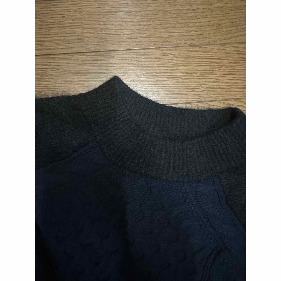 sacai CABLE PATTERN KNIT PULLOVER sacai CABLE PATTERN KNIT PULLOVER