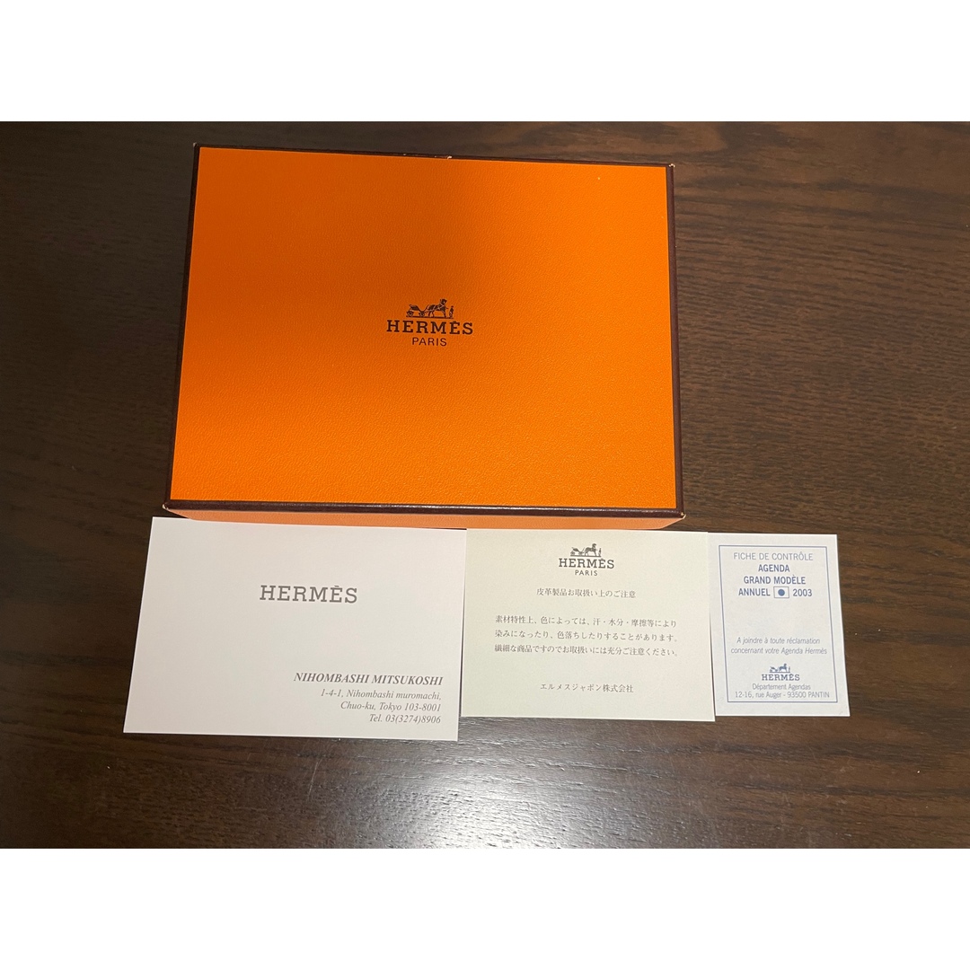 Hermes(エルメス)のみぃぴ様　　エルメス　手帳カバー　ブルージーン メンズのファッション小物(手帳)の商品写真