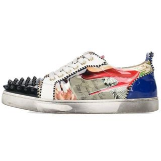 クリスチャンルブタン(Christian Louboutin)のクリスチャンルブタン スタッズ装飾ローカットスニーカー メンズ 39.5(スニーカー)