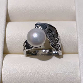 大粒本真珠指輪　ホワイトパールリング(リング(指輪))