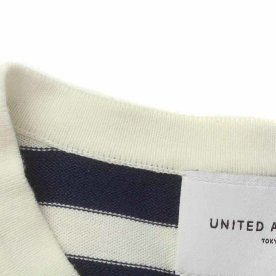 UNITED ARROWS(ユナイテッドアローズ)のユナイテッドアローズ ニットカーディガン 長袖 ボーダー 薄手 紺 ネイビー 白 レディースのトップス(カーディガン)の商品写真