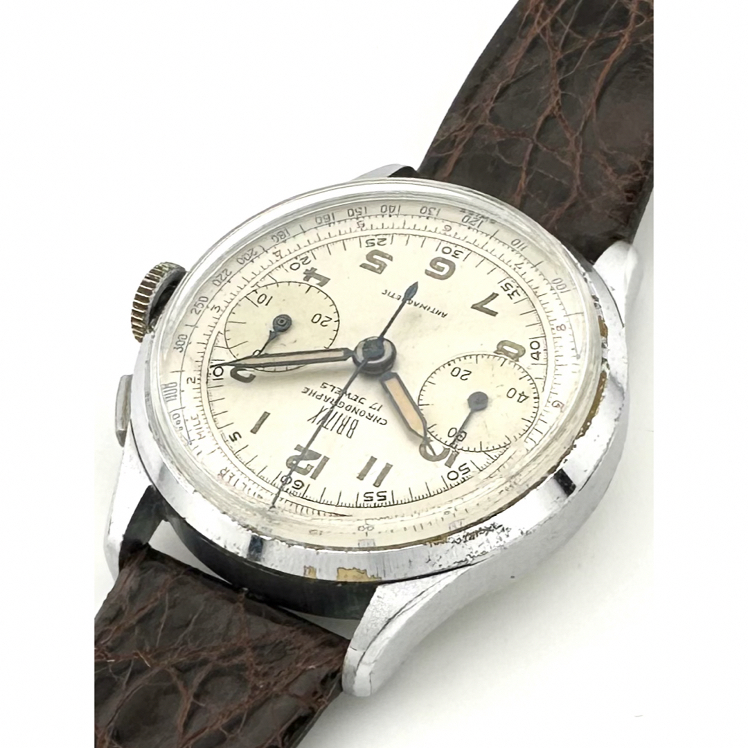 BRITIX 手巻き時計 クロノグラフ ランデロン メンズの時計(腕時計(アナログ))の商品写真