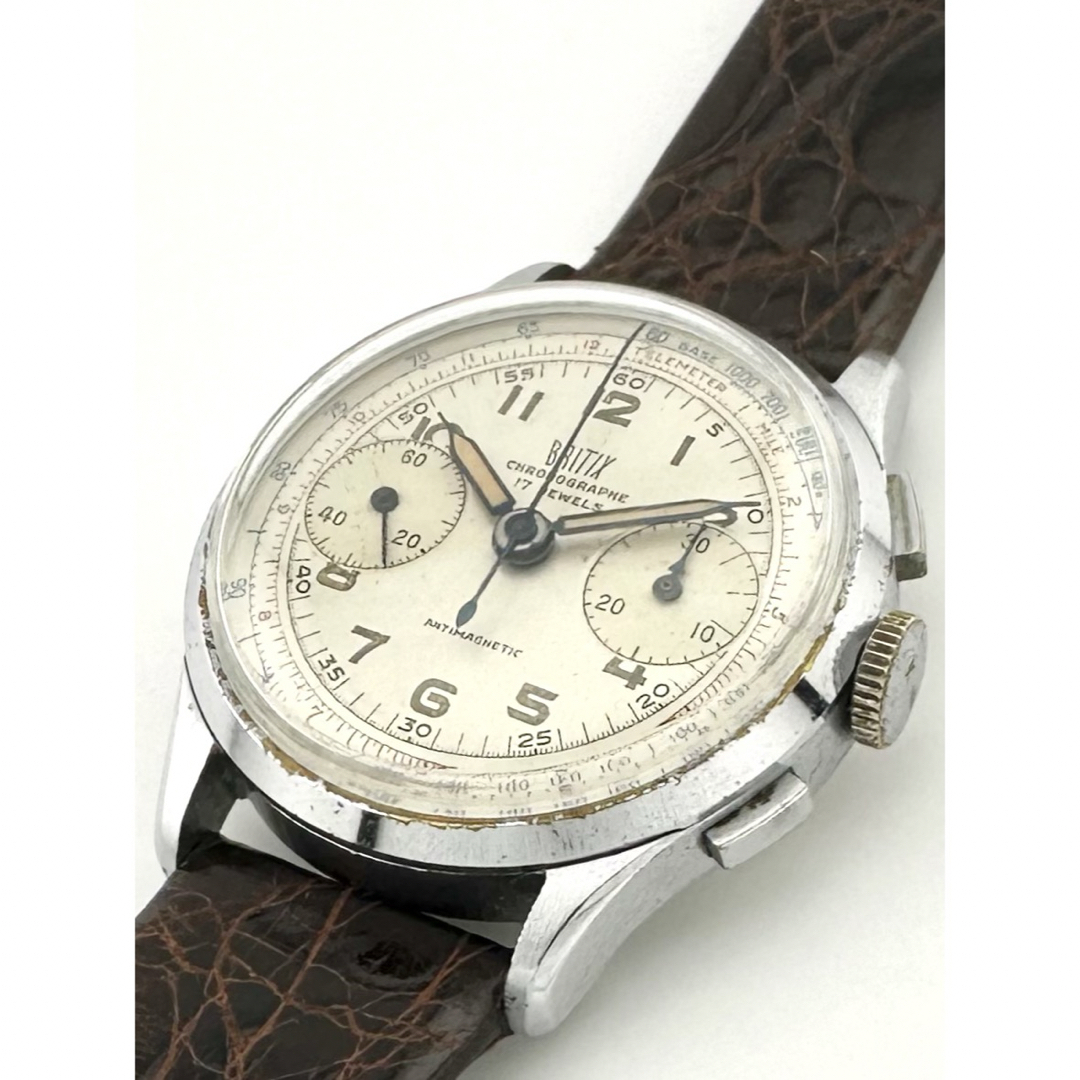 BRITIX 手巻き時計 クロノグラフ ランデロン メンズの時計(腕時計(アナログ))の商品写真