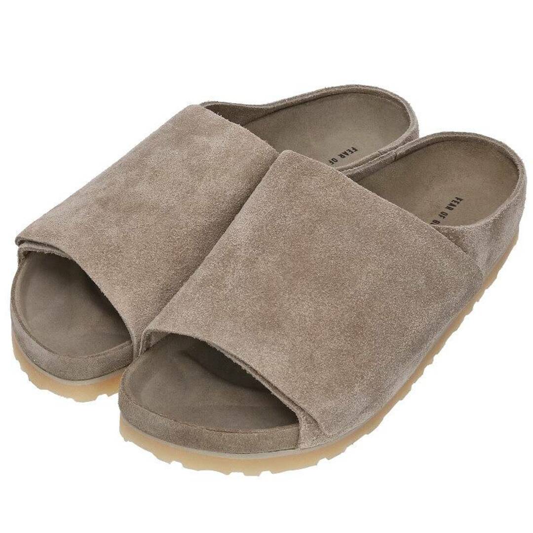 メンズフィアオブゴッド ×ビルケンシュトック BIRKENSTOCK  Los Feliz Taupe スエードベルクロストラップサンダル メンズ 41