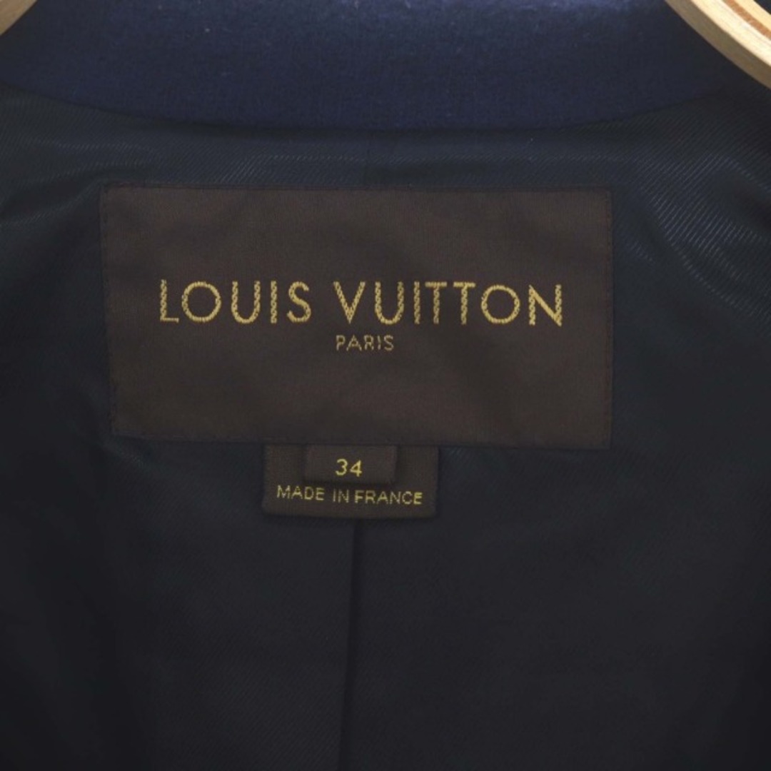 LOUIS VUITTON(ルイヴィトン)のルイヴィトン 金ボタンダブルブレストPコート ピーコート アウター 34 紺 レディースのジャケット/アウター(ピーコート)の商品写真
