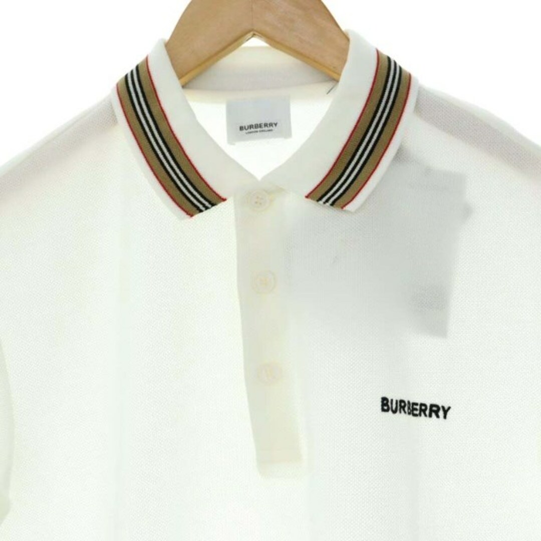 BURBERRY - バーバリー ロゴ刺繍 ポロシャツ 半袖 鹿の子 XS TP