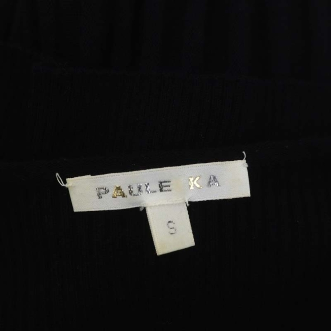 PAULE KA(ポールカ)のポールカ PAULE KA リボンワンピース ドッキング ニット 膝丈 半袖 レディースのワンピース(ひざ丈ワンピース)の商品写真