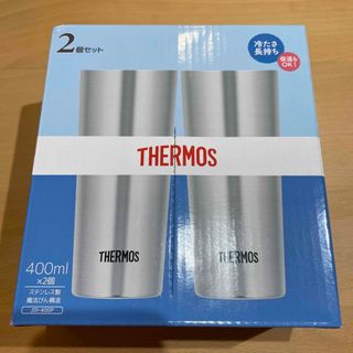 サーモス(THERMOS)の新品未使用　真空断熱タンブラー JDI-400P ステンレス 2個セット(タンブラー)