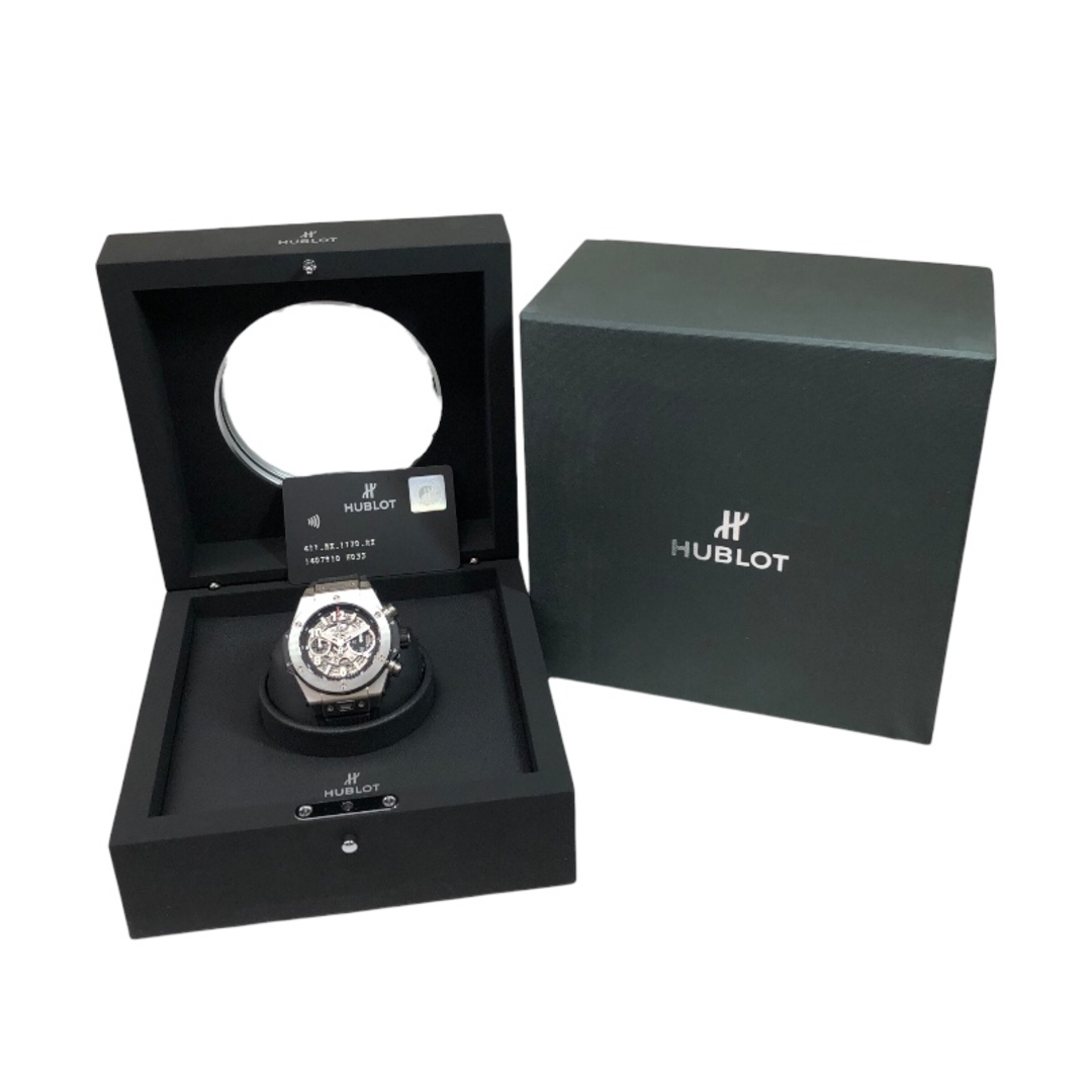 HUBLOT(ウブロ)の　ウブロ HUBLOT ビッグバン　ウニコ　チタニウム 411.NX.1170.RX グレー チタン ラバーベルト メンズ 腕時計 メンズの時計(その他)の商品写真