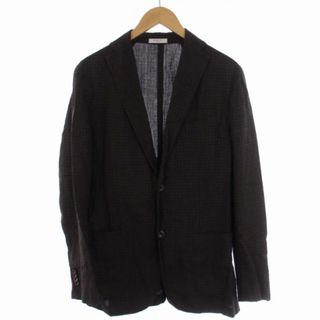 ボリオリ(BOGLIOLI)のBOGLIOLI K.JACKET テーラードジャケット チェック M 茶(テーラードジャケット)