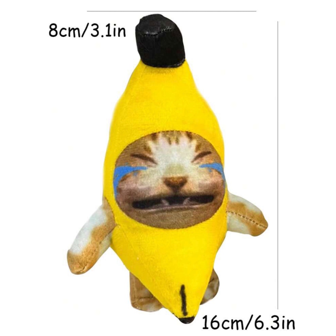 バナナキャット バナナ猫 キーホルダー 泣く猫 泣いてない子１人のみ