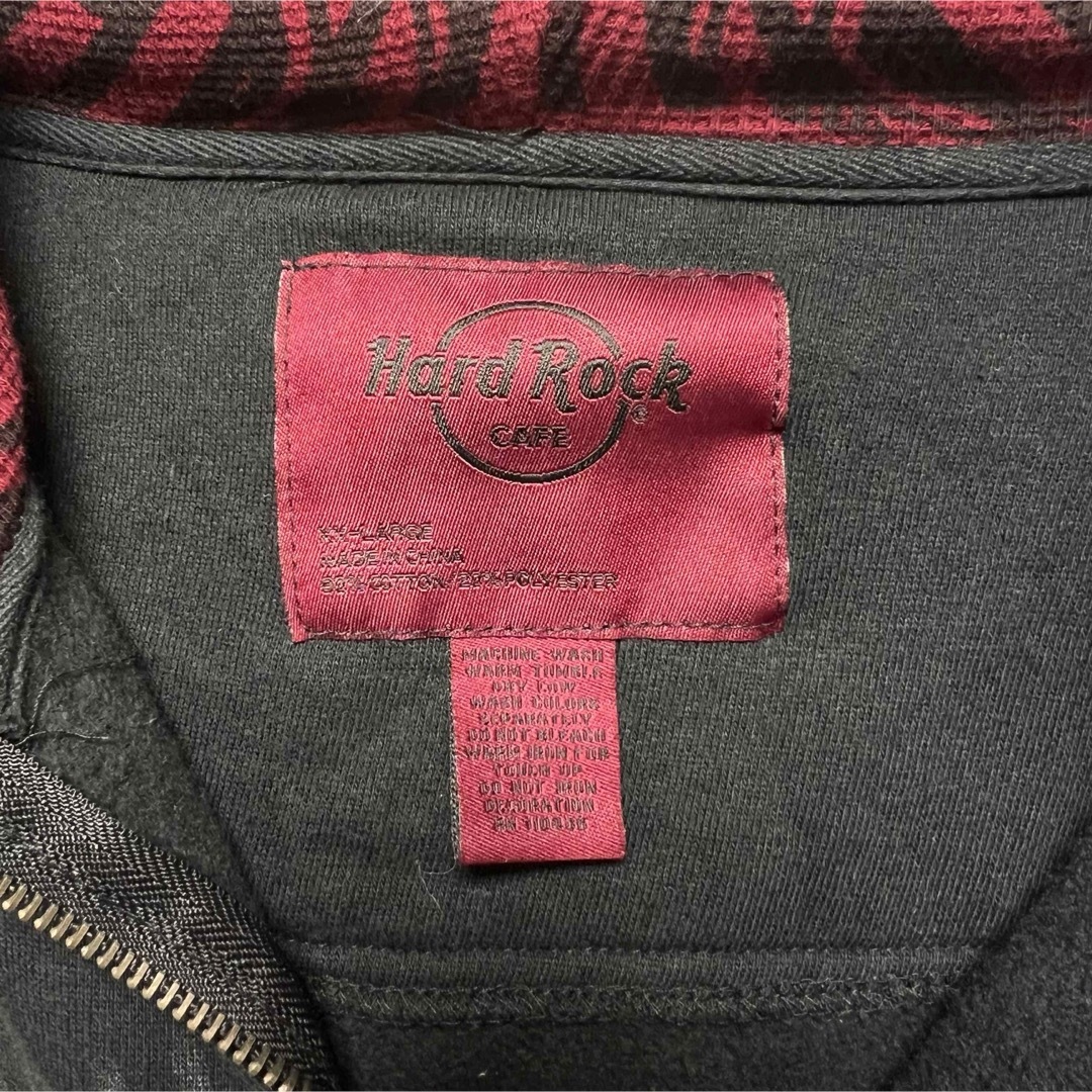 Hard Rock CAFE(ハードロックカフェ)の【希少⭐️レア】　ハードロックカフェ　パーカー　ヴィンテージ　XL usa古着 メンズのトップス(パーカー)の商品写真
