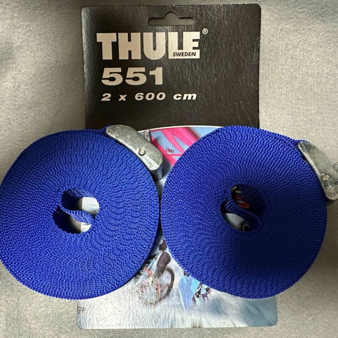 THULE(スーリー)のTHULE スーリー TH551 ストラップベルト 6m×2本 未使用新品 自動車/バイクの自動車(車外アクセサリ)の商品写真