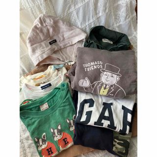 ギャップキッズ(GAP Kids)の男の子用90〜95センチ　パーカー　アウター　長袖半袖Ｔシャツ　おまとめ(Tシャツ/カットソー)