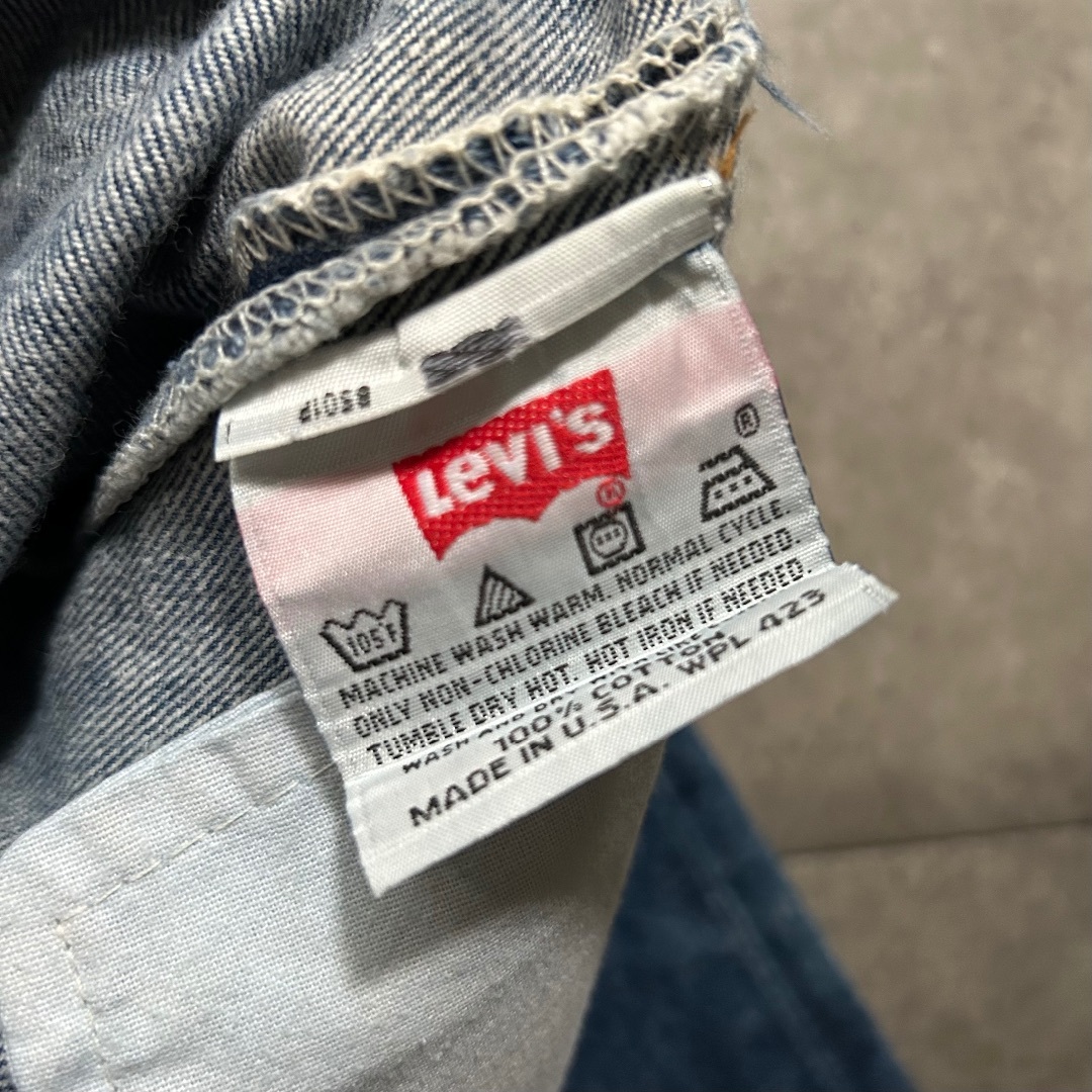 Levi's(リーバイス)の90s リーバイス501 USA製 30×34 濃紺 ヒゲ/ハチノス メンズのパンツ(デニム/ジーンズ)の商品写真