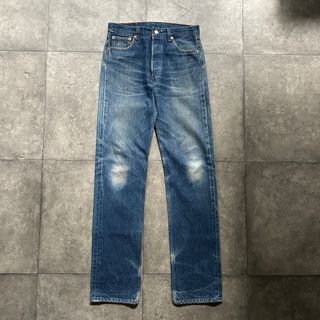 リーバイス(Levi's)の90s リーバイス501 USA製 30×34 濃紺 ヒゲ/ハチノス(デニム/ジーンズ)