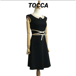 トッカ(TOCCA)のTOCCA 襟付き ノースリーブ ワンピース(ひざ丈ワンピース)