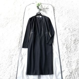 【MaxMara】最高級白タグ＊シルク100％　シャツワンピース　総柄　38M♡closet一覧