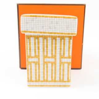 エルメス(Hermes)の未使用品 HERMES エルメス シュガーポット モザイク24 ヴァンキャトル 陶器 インテリア 小物入れ 食器 陶器 グレー レディース【中古】(食器)