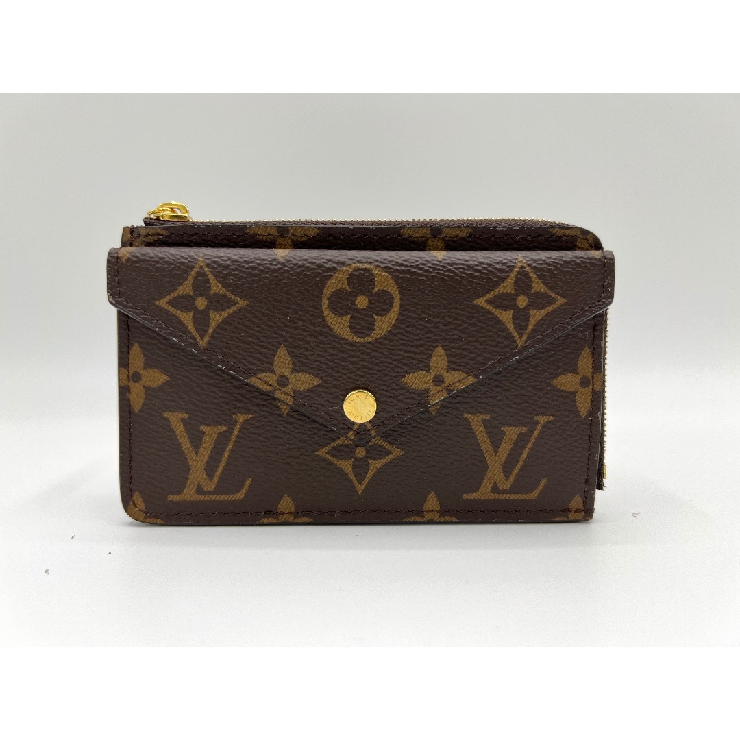 21014-00LOUIS VUITTON ルイヴィトン モノグラム ポルト カルト・レクト ヴェルソ L字ファスナー財布 コインケース フックチェーン M69431 美品