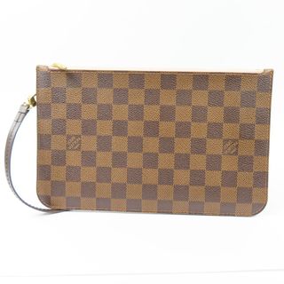 ルイヴィトン(LOUIS VUITTON)の新品同様美品 LOUIS VUITTON ルイヴィトン ネヴァーフル付属 バッグ付属 小物入れ ダミエ ポーチ PVC ブラウン レディース【中古】(ポーチ)