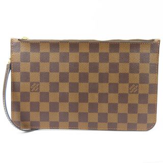 ルイヴィトン(LOUIS VUITTON)の未使用品 LOUIS VUITTON ルイヴィトン ネヴァーフル付属 バッグ付属 小物入れ ダミエ ポーチ PVC ブラウン レディース【中古】(ポーチ)