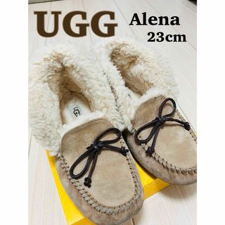 アグ(UGG)のUGG アグ モカシン ALENA アレーナ ベージュ 23cm(スリッポン/モカシン)