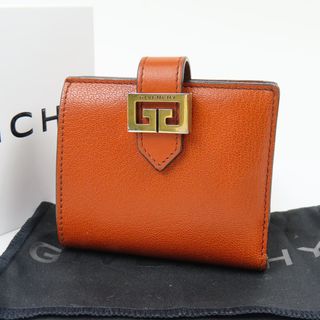 未使用 ジバンシー ブラック レザー BB605AB0CQ 001 二つ折り財布 財布 黒 0099  GIVENCHY ジバンシィ財布