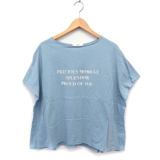 サマンサモスモス(SM2)のサマンサモスモス SM2 blue サイドスリットカットソー Tシャツ  ワイド(カットソー(半袖/袖なし))